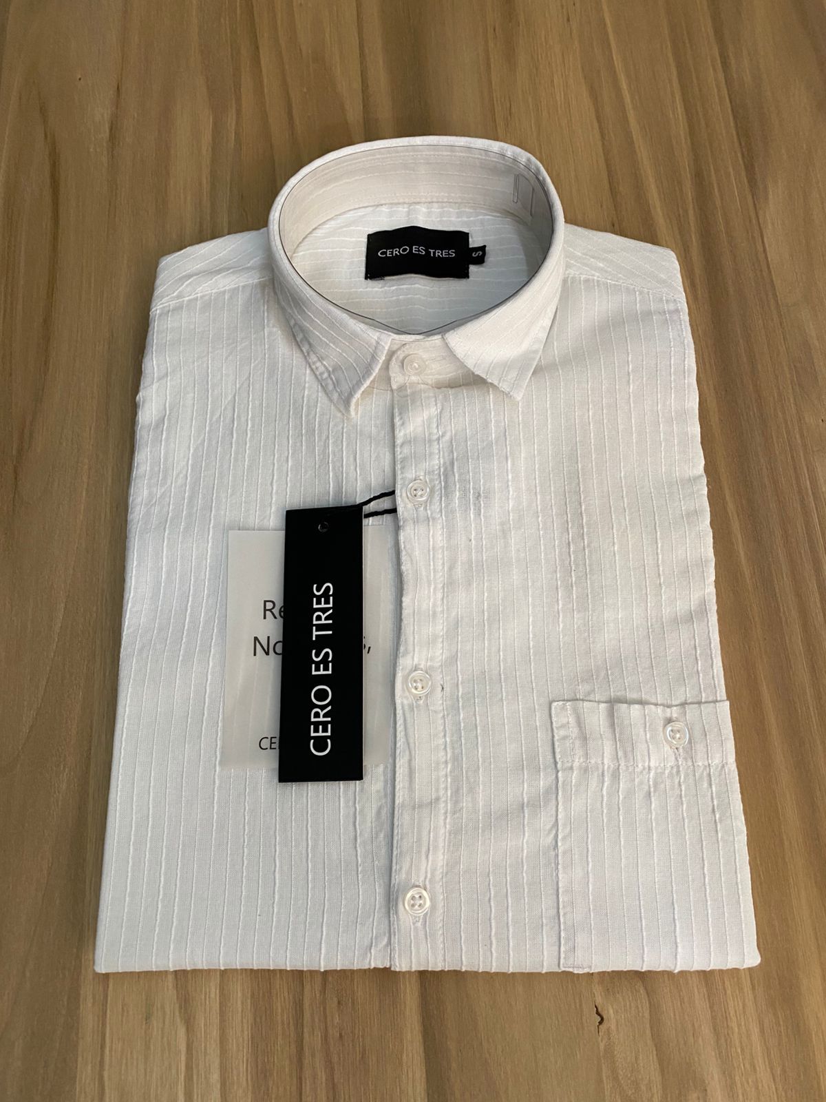 6532REGSPBL - CAMISA MERLOT BLANCO
